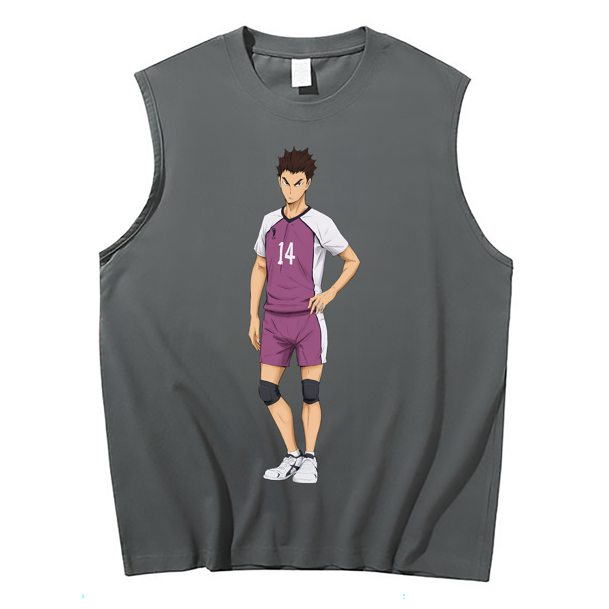 （画像用） ハイキュー!! Haikyu!! コットン100％タンクトップ（フロントプリント）